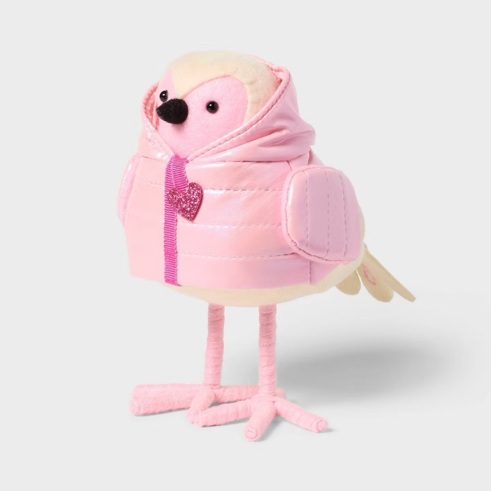 Spritz Featherly Friends SMOOCHER Puffer Valentine's Day Target Bird Decor NEW